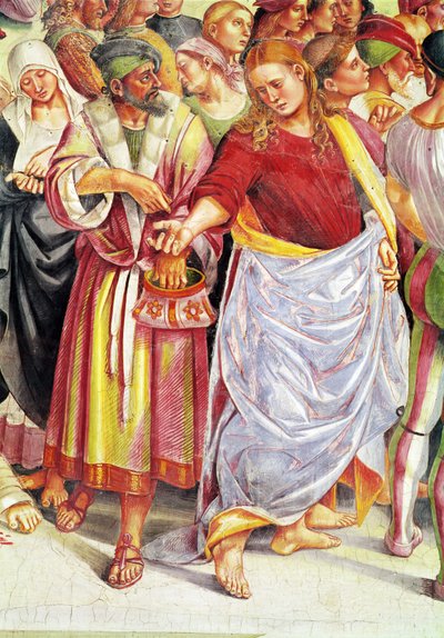 Prediking van de Antichrist, uit de kapel van de Madonna di San Brizio, 1499-1504 (detail) door Luca Signorelli